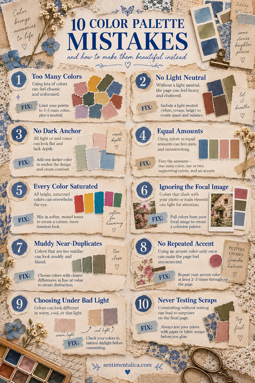 Ten common color palette mistakes and the simple fix for each