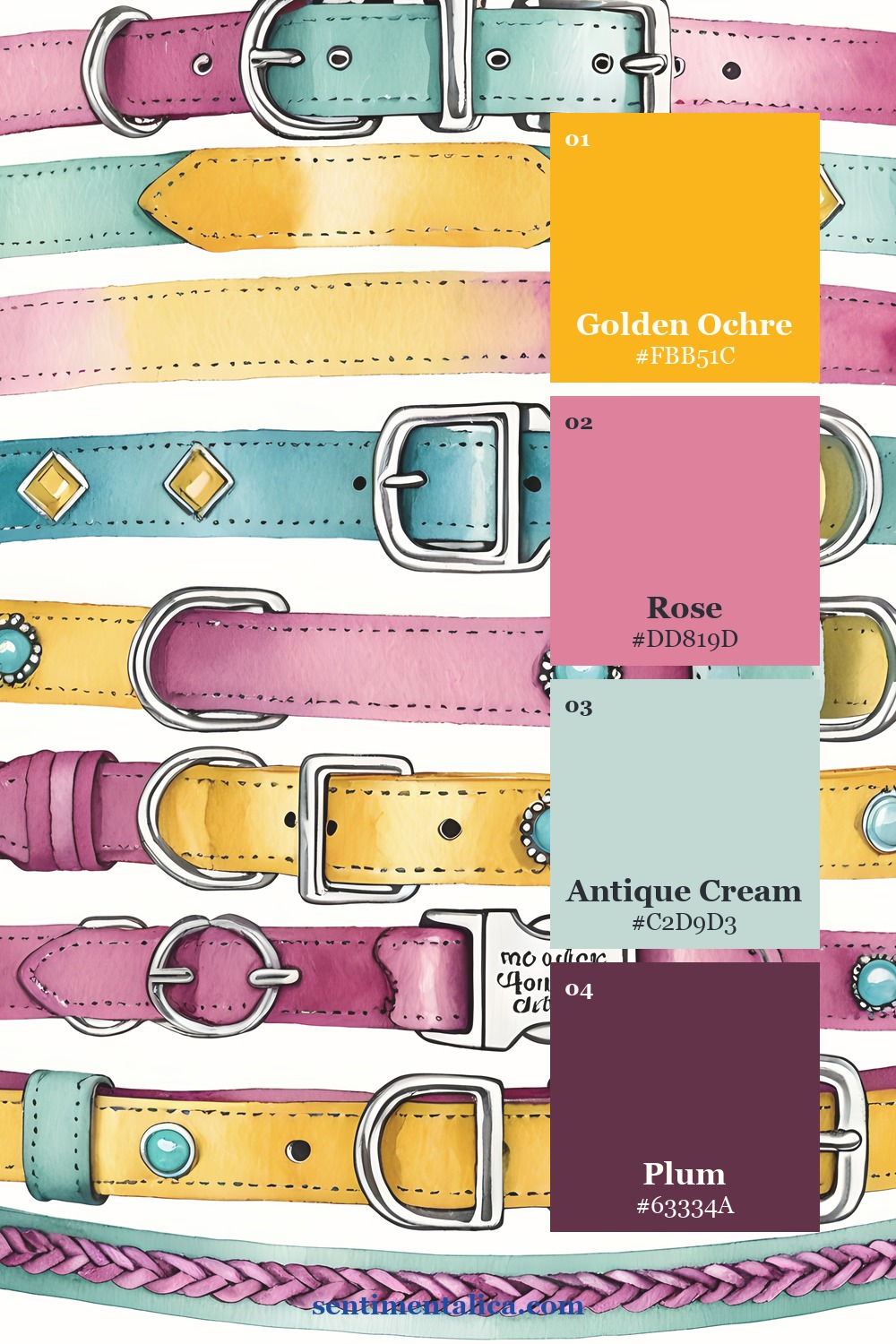 Second color palette sampled from a real Dog Crew page