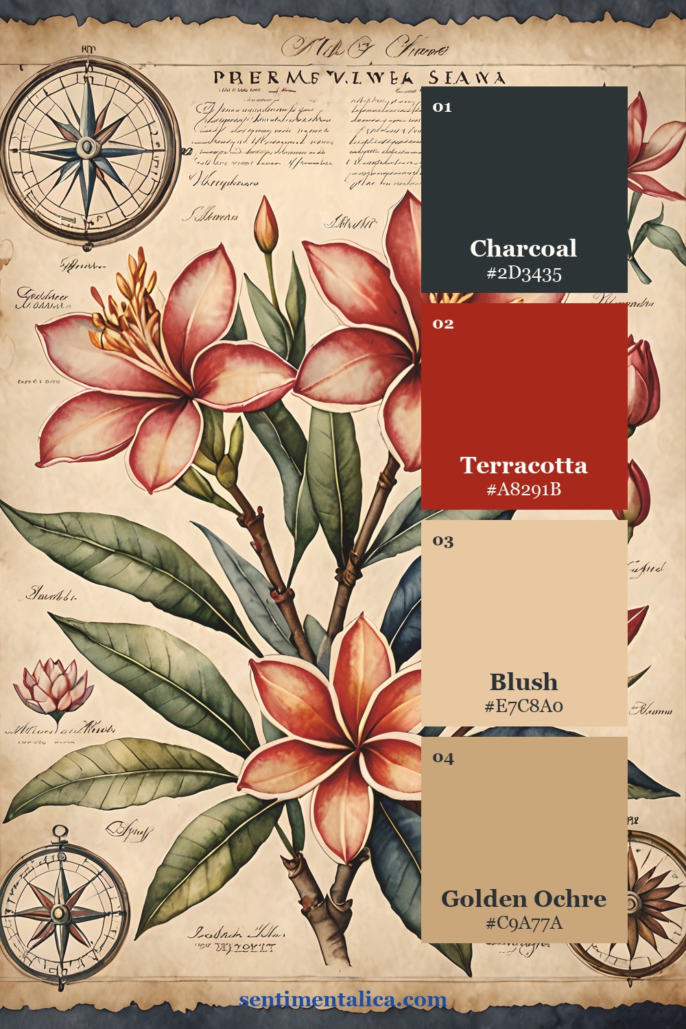 Third color palette sampled from a real Wander Far page