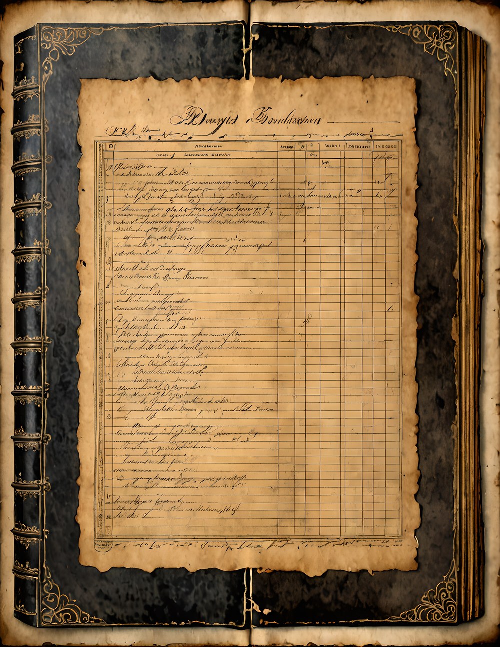 An individual Ledger Neutral watercolor page from the featured collection