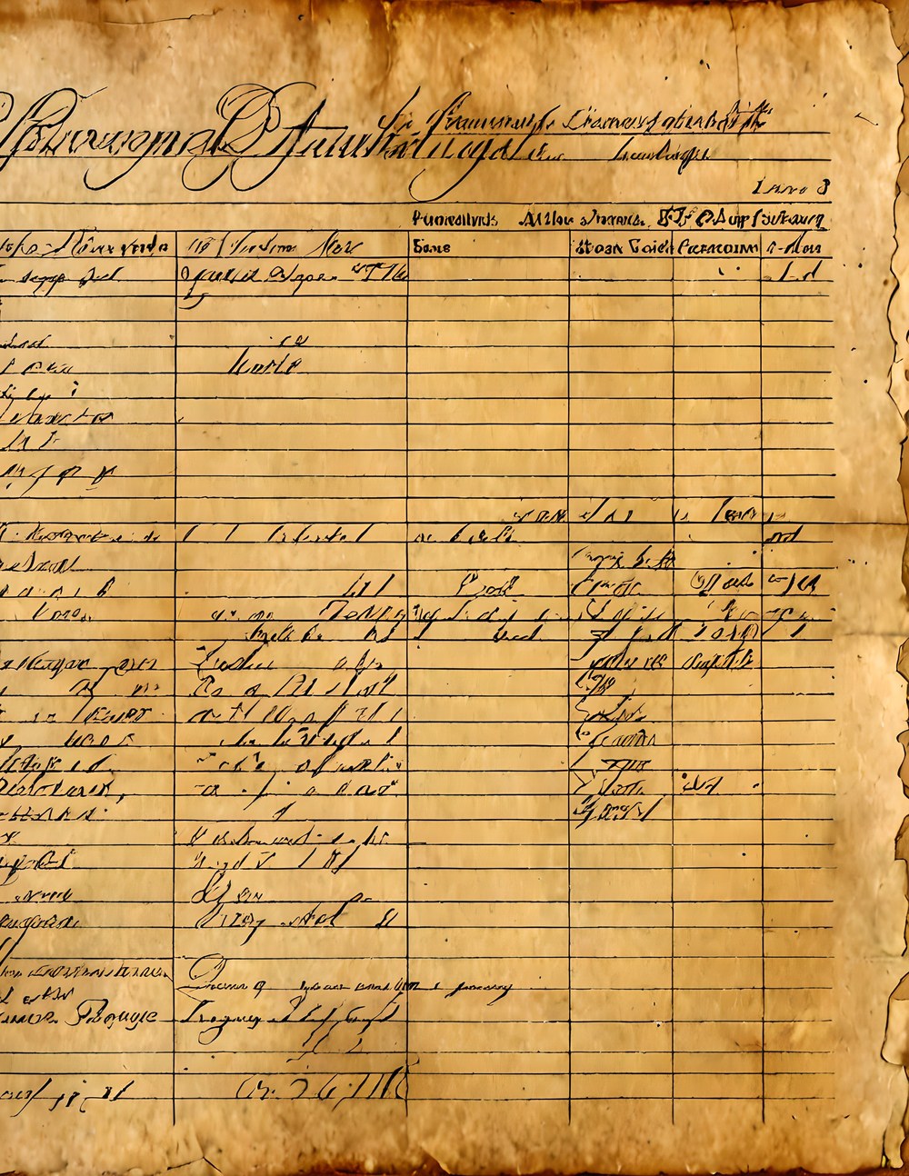 An individual Ledger Neutral watercolor page from the featured collection