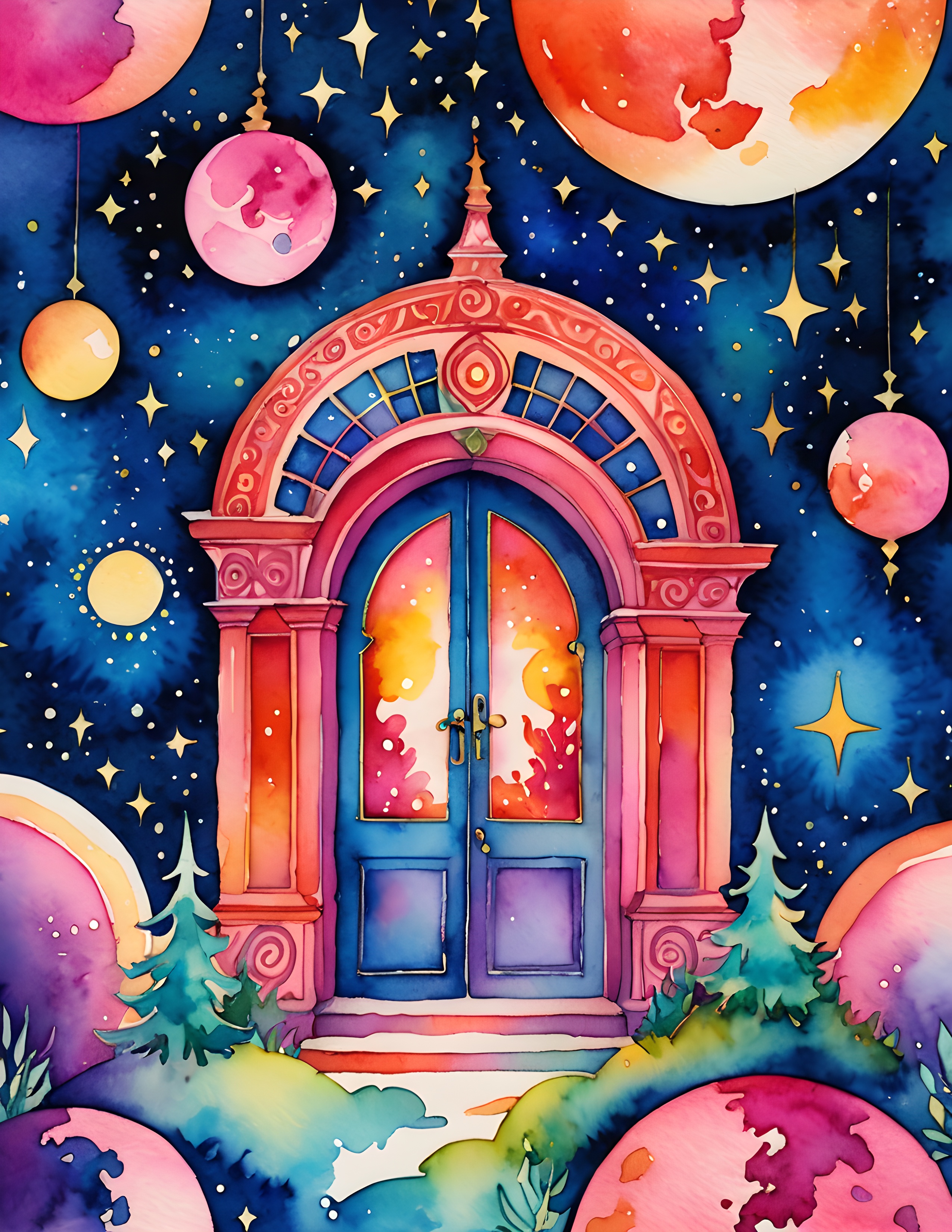 Bright Rainbow celestial doorway customer page