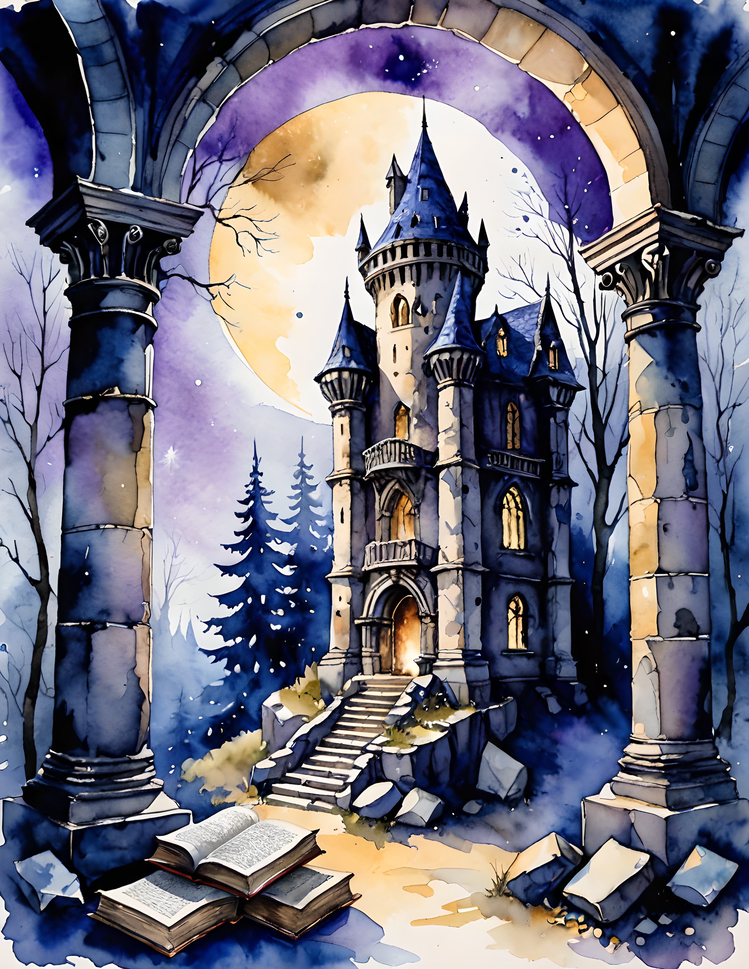 Real Spell Cast watercolor collection page 1
