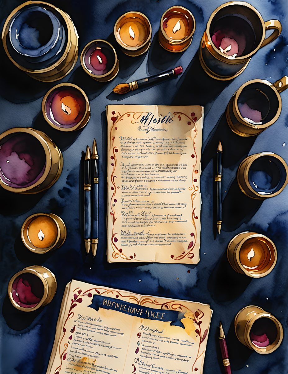 Real printable page example from Dark Academia Journal Pages With Candlelit Color