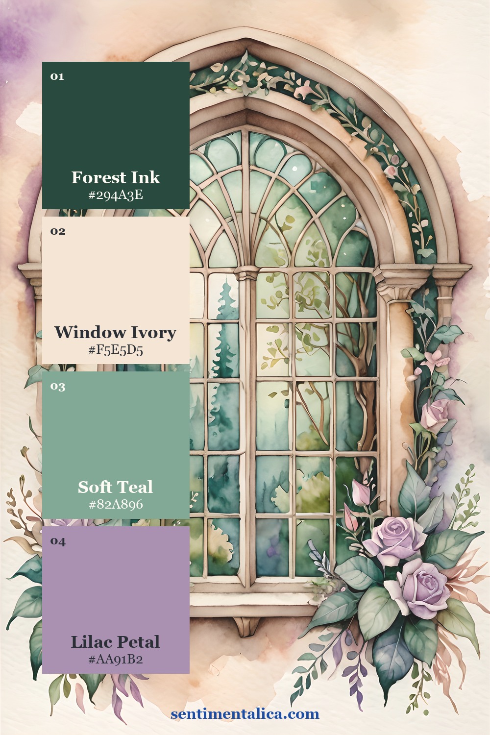 Curated colors drawn from a distinct real Fairy Wings watercolor image