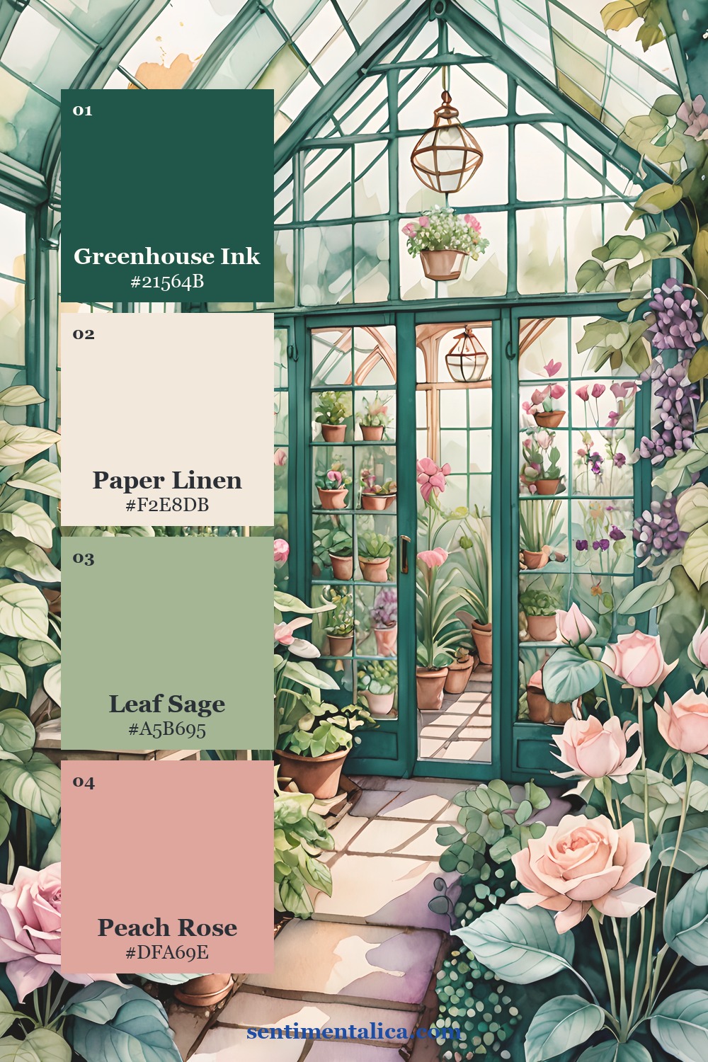 Curated colors drawn from a distinct real Fairy Wings watercolor image
