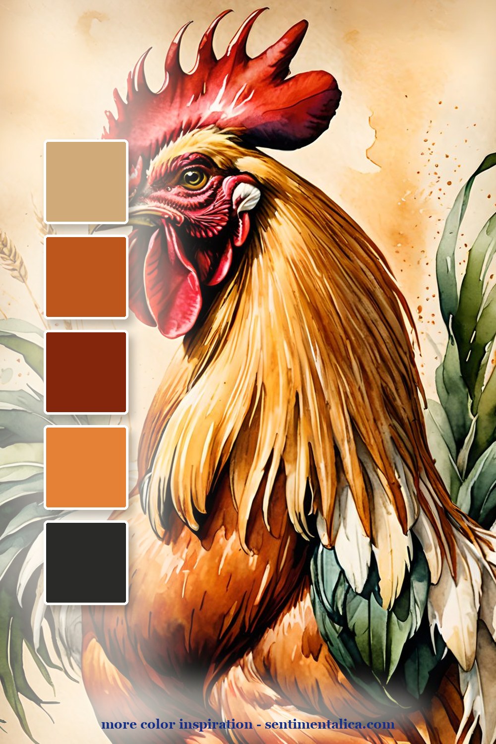 Third showpiece color palette for farmhouse animal journal ideas for country pages