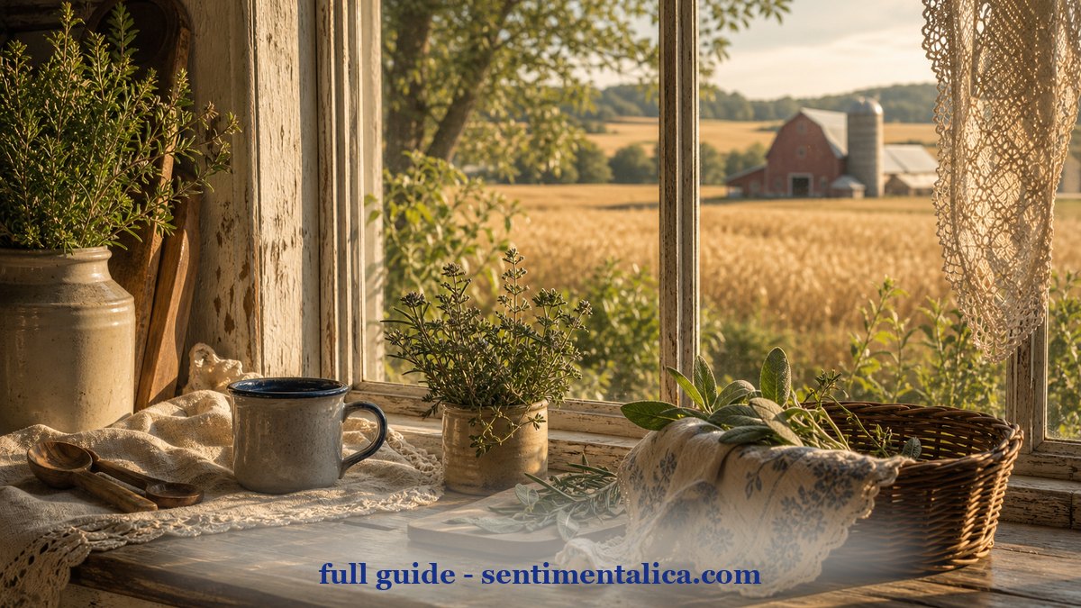 Thin atmospheric scene inspired by farmhouse animal journal ideas for country pages
