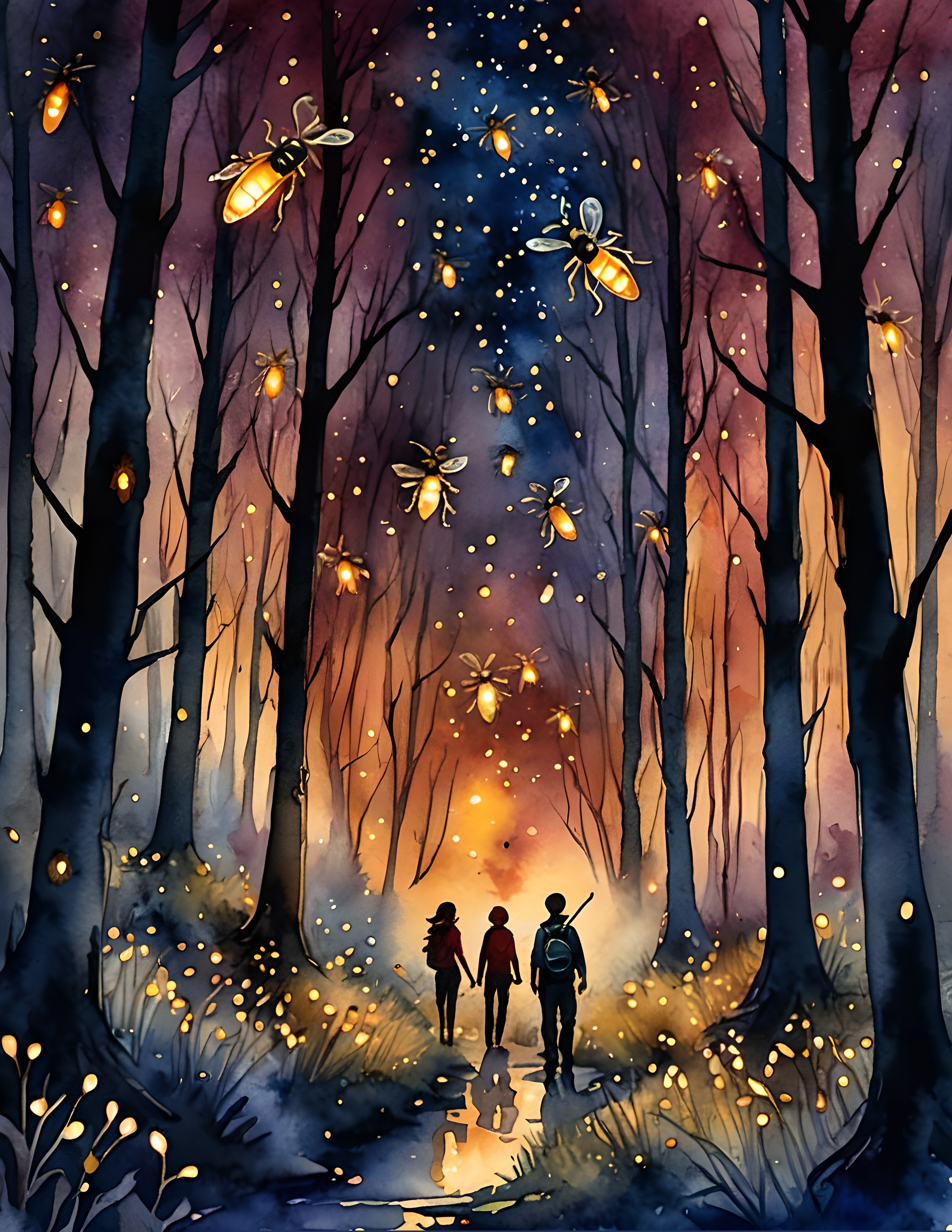 Real Firefly Glow listing composition with warm vellum and brown details