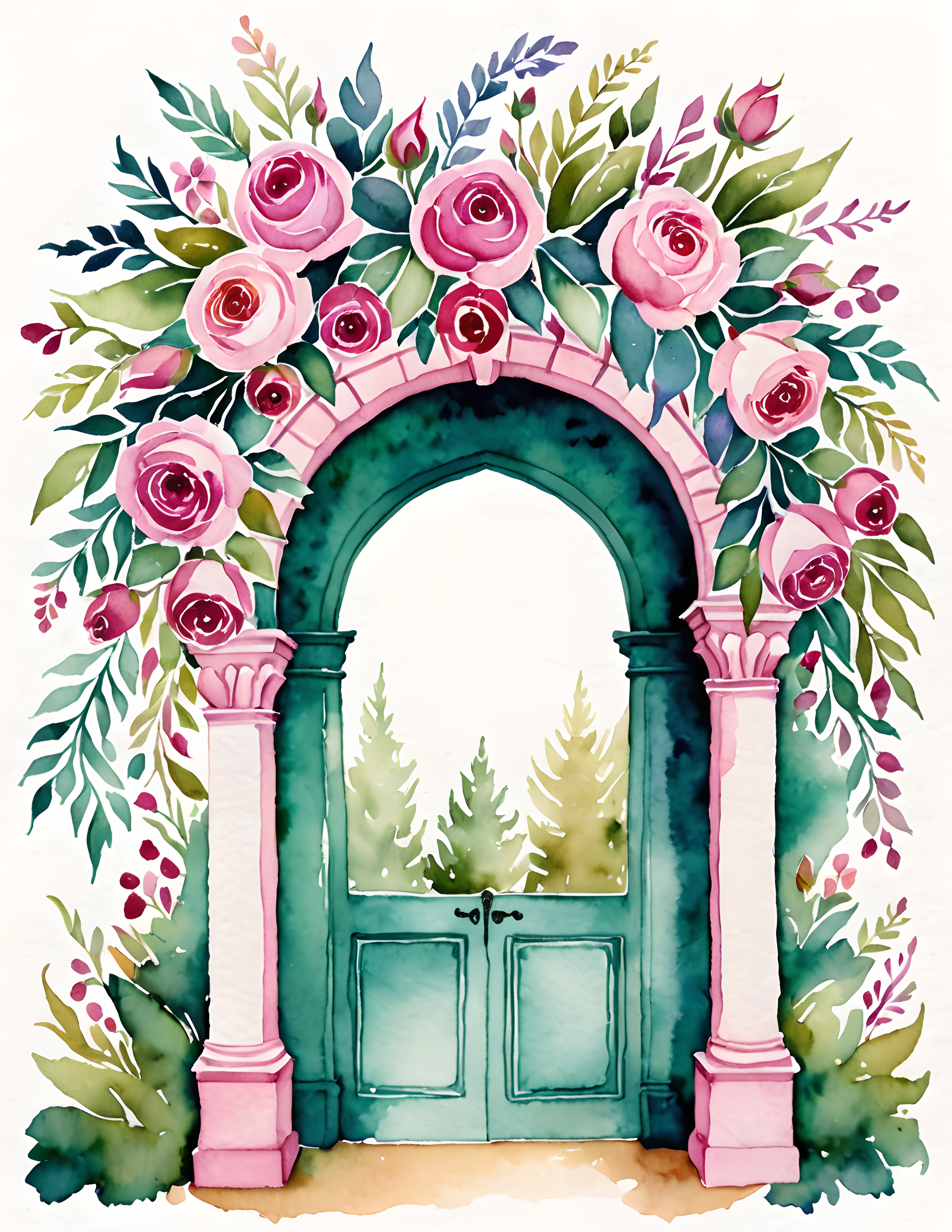 Real Folk Bloom watercolor collection page 1