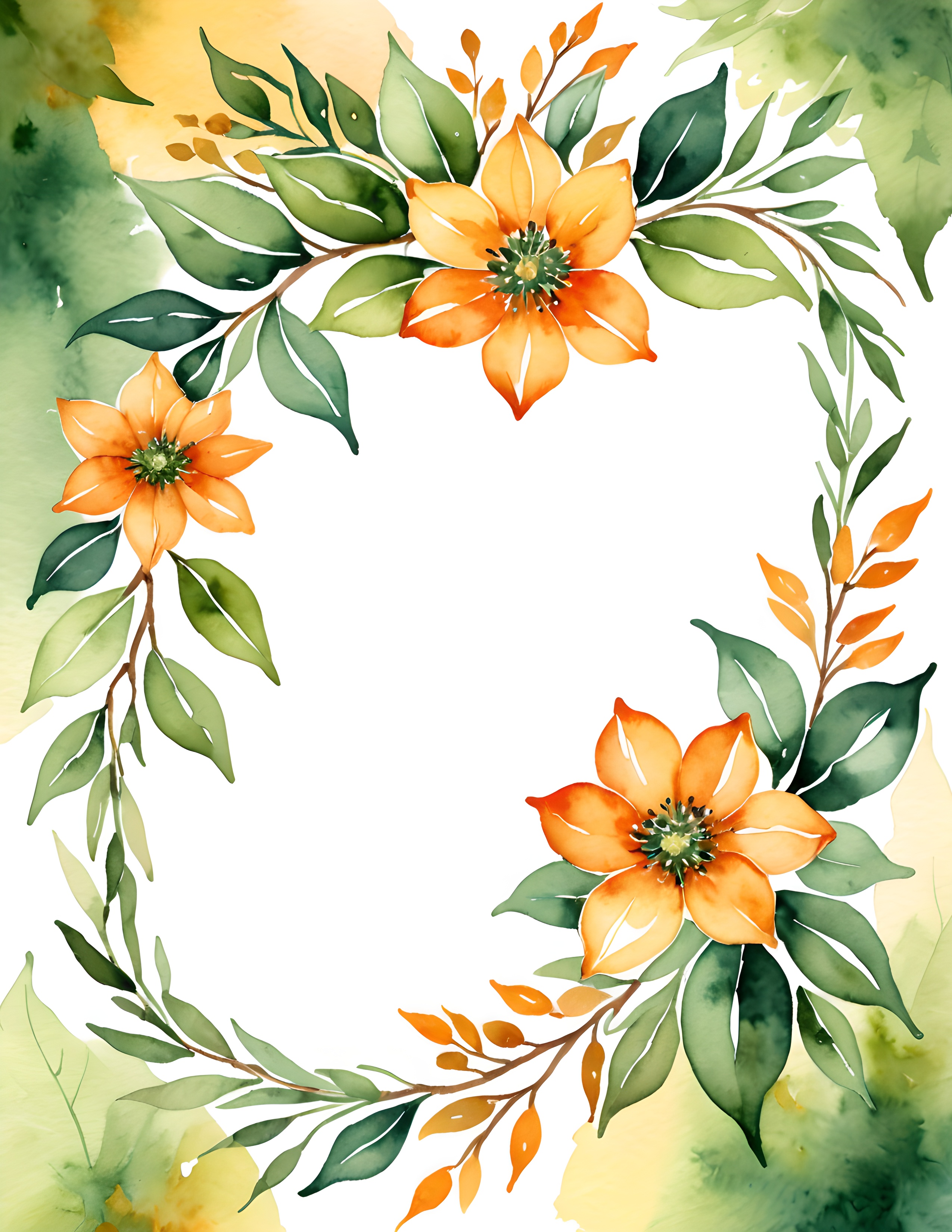 Authentic Foxglove Hollow golden botanical watercolor page