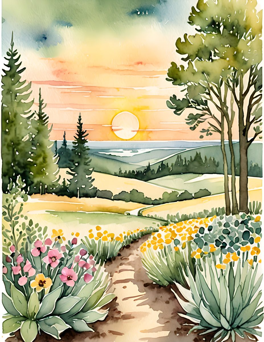Garden Joy printable page one