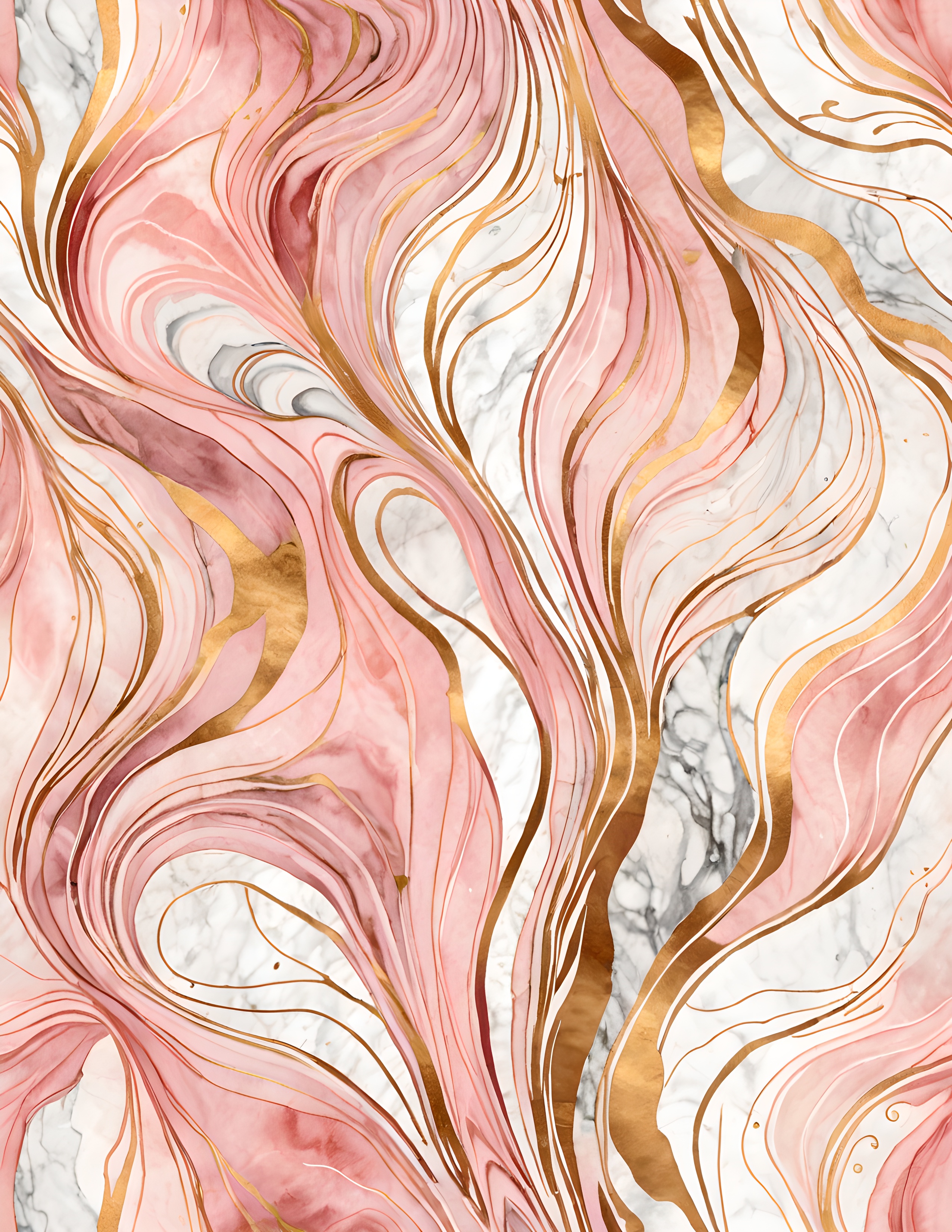 Authentic Gilded Blush decorative watercolor page