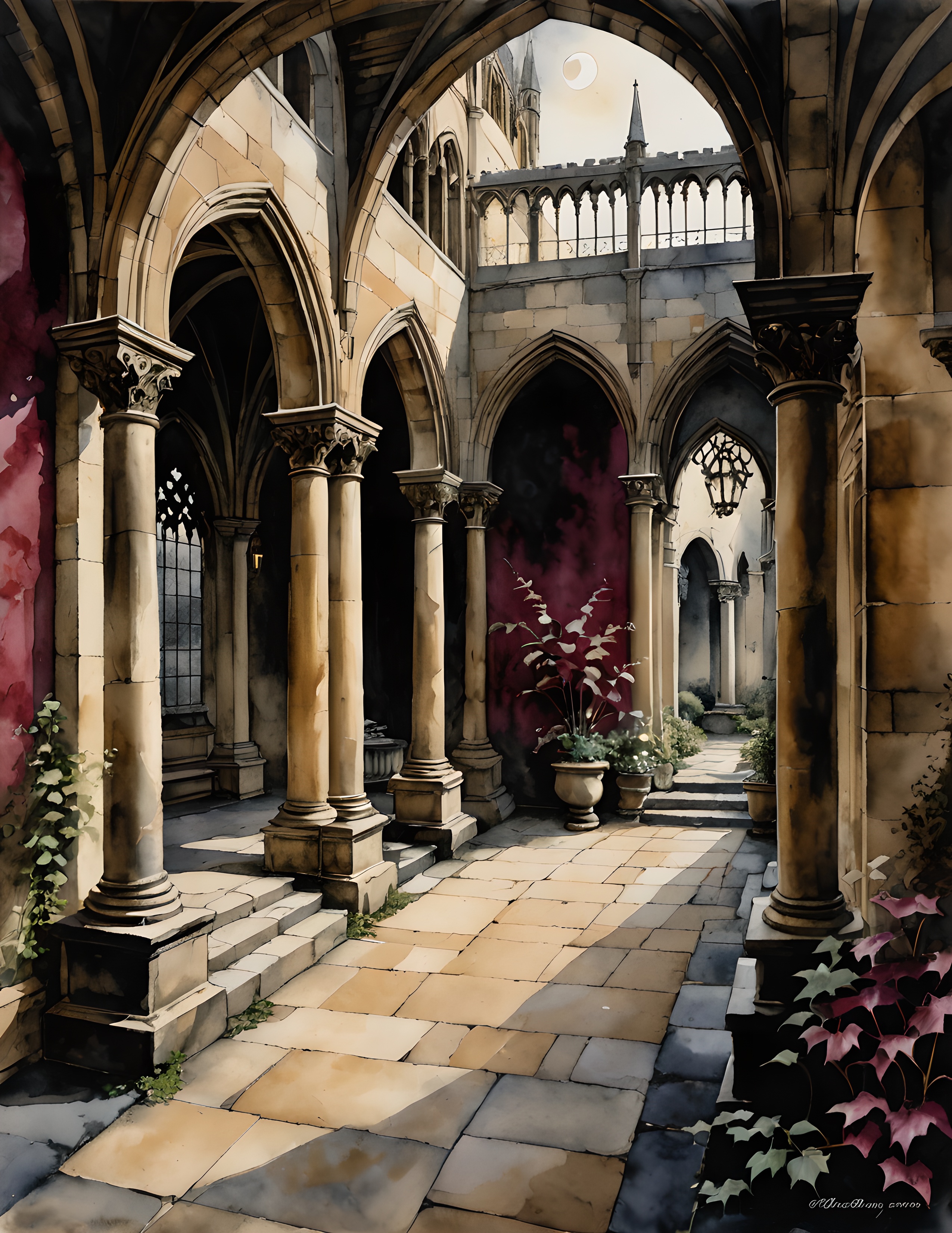 Real Dark Manor watercolor collection page 1