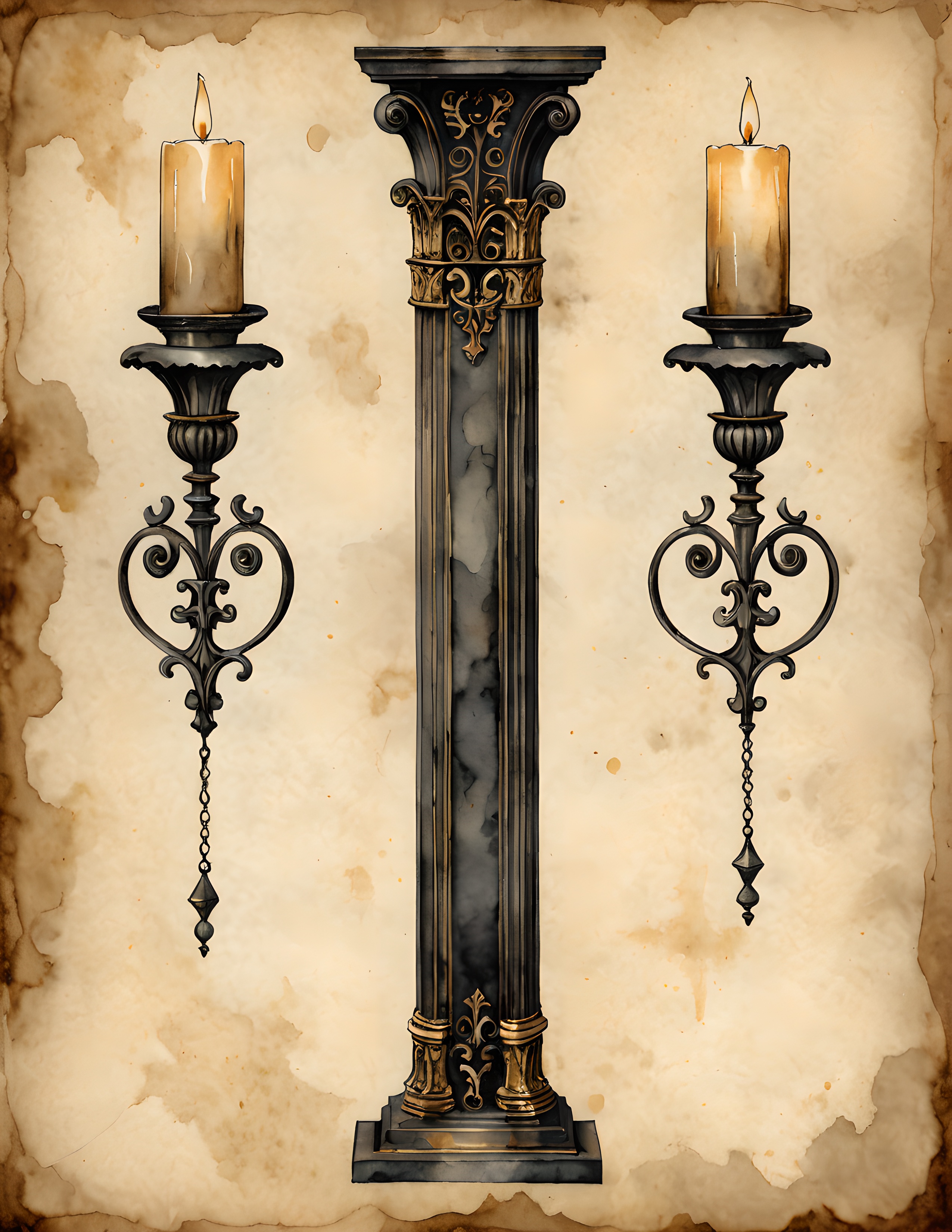 Real Dark Manor watercolor collection page 2