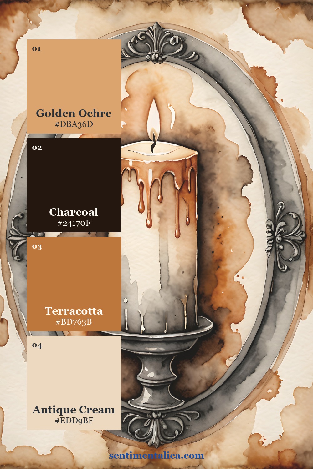 First Grungy Distressed palette sampled from a real printable page