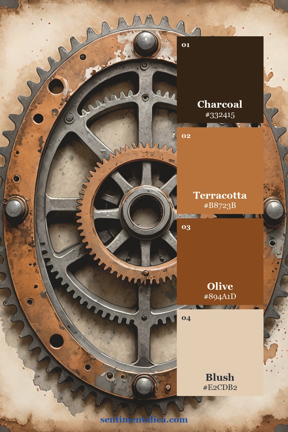 Third Grungy Distressed palette sampled from another printable page