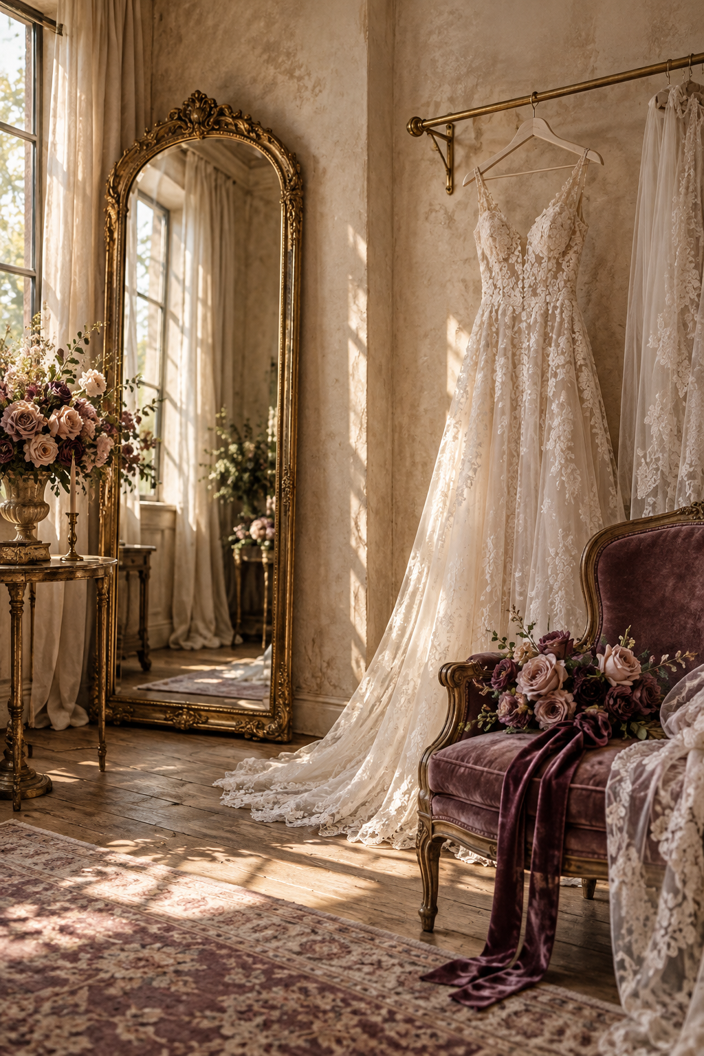 Atmospheric wedding-planning season scene beside the journal page-making method