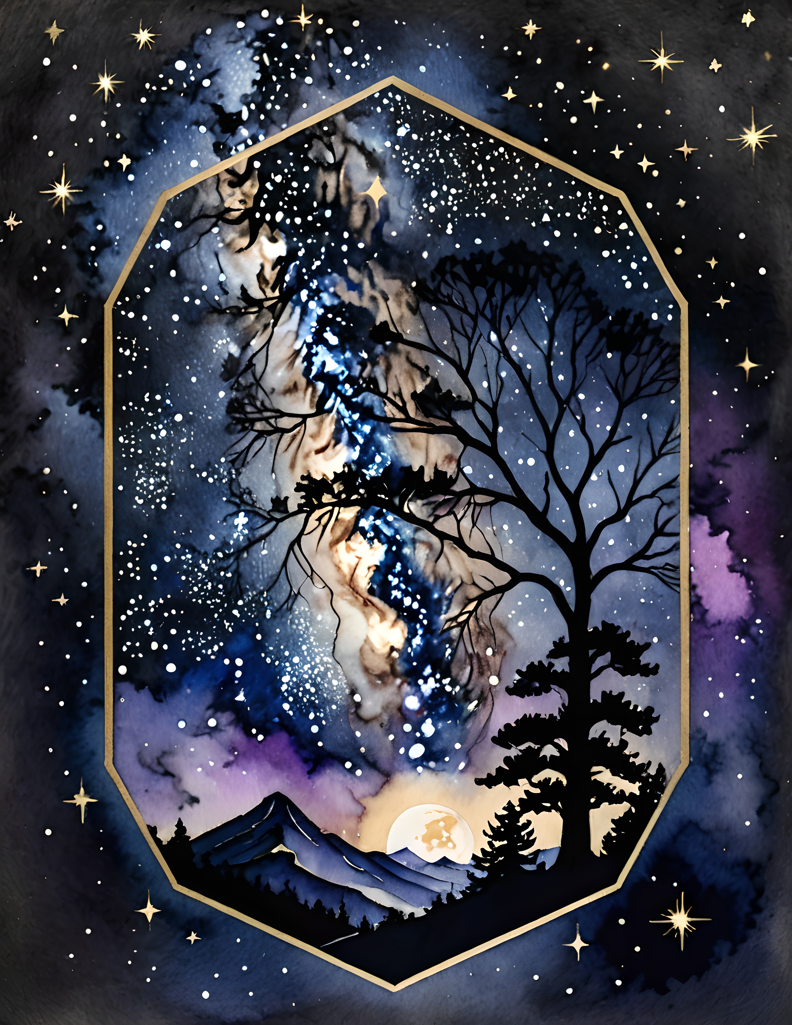 Moon Glow starry tree customer page