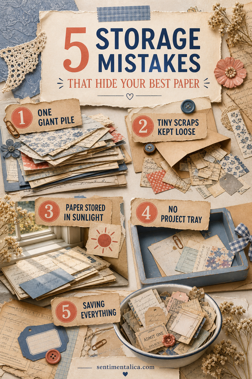 Five paper storage mistakes that hide useful craft supplies