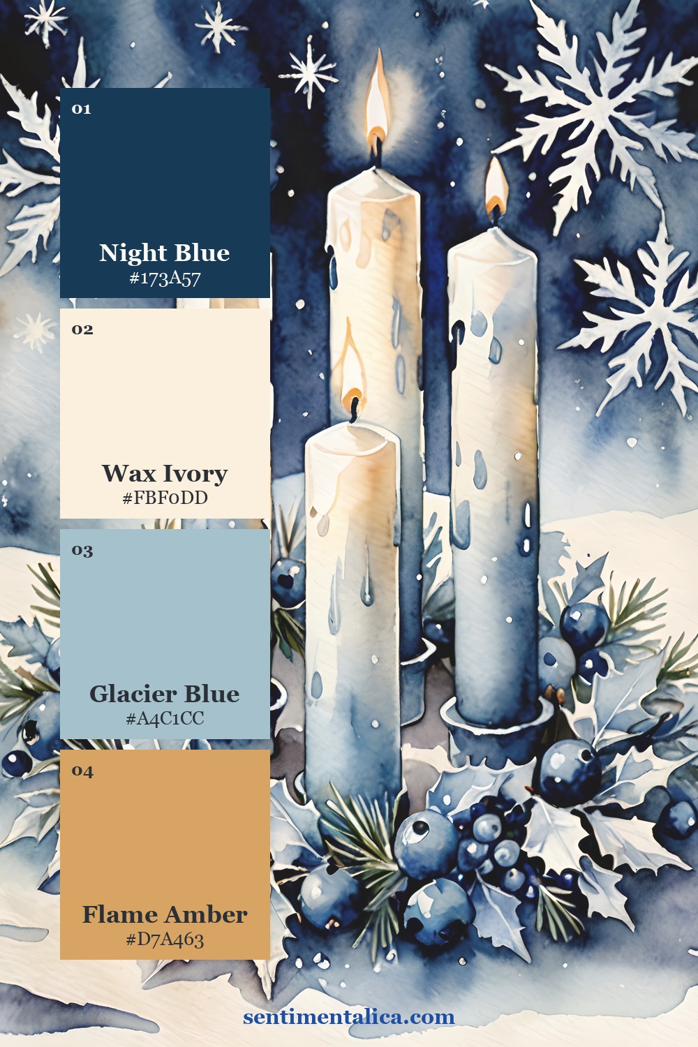 Warm accent colors balanced with a dark anchor and clean light paper
