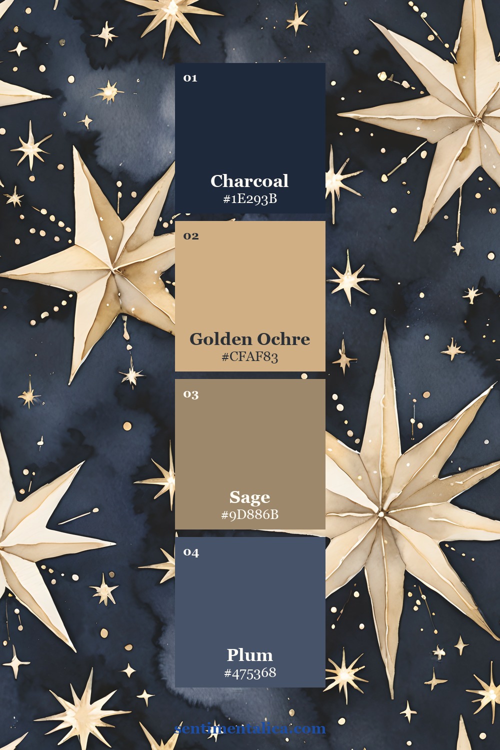 Third Star Map palette sampled from another printable page