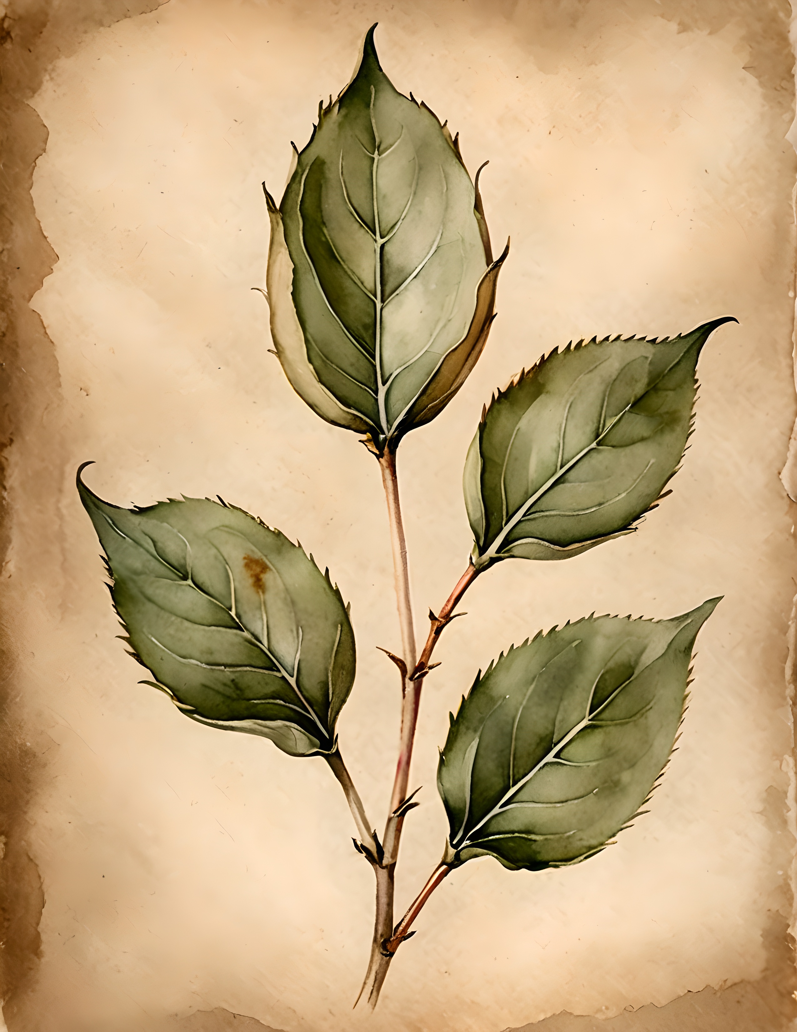 Second real Tea Bloom printable page