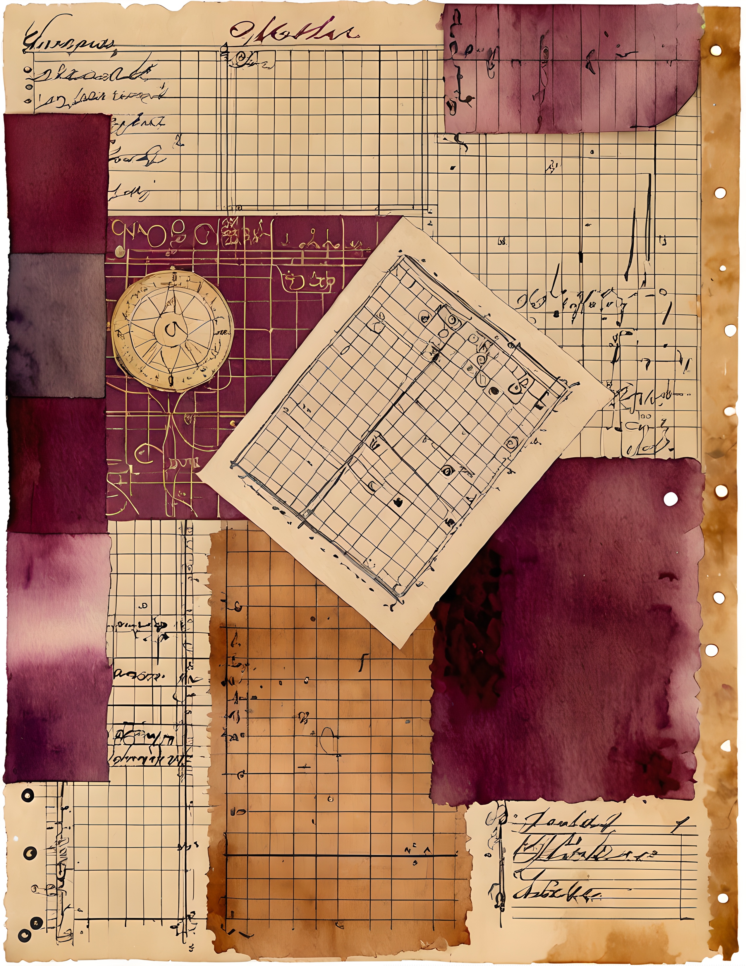Real Velvet Archive listing composition with Victorian paper details