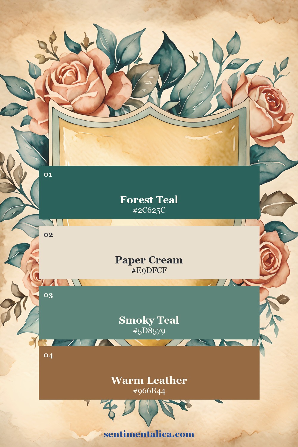 Warm retro wallpaper palette sampled from a real Dream Retro page