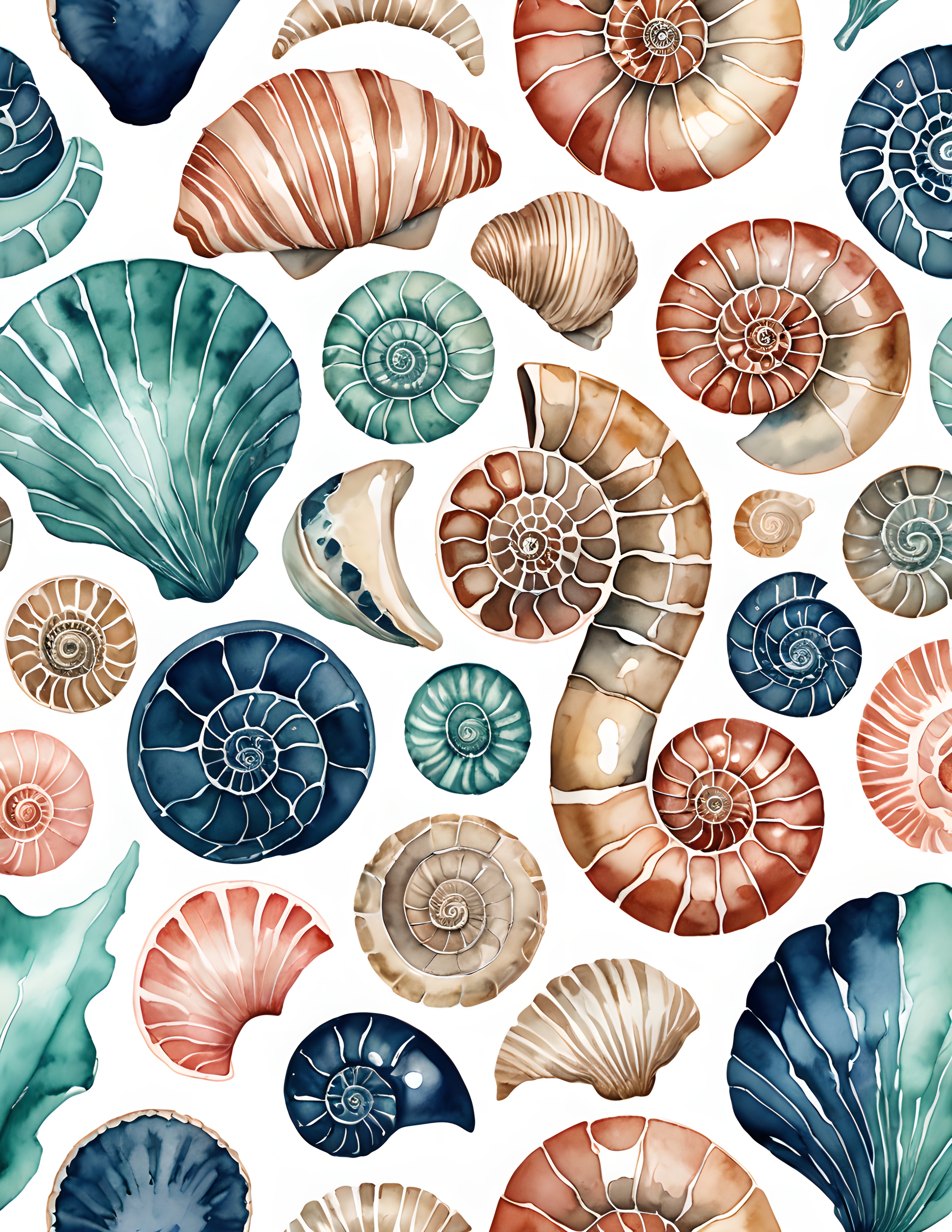 Real Coral Dance printable shell page for a coastal junk journal