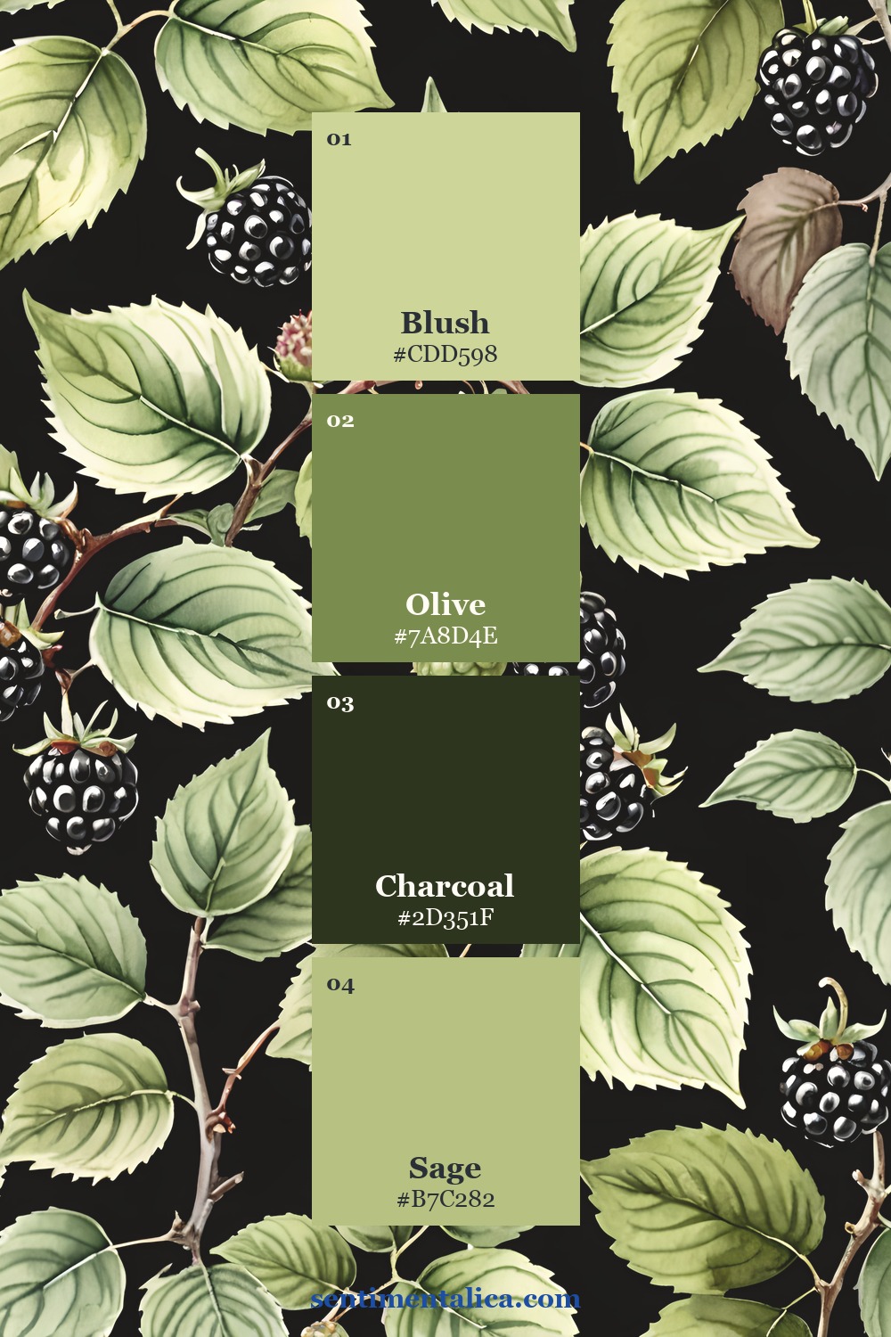Third Wild Deer palette sampled from another printable page