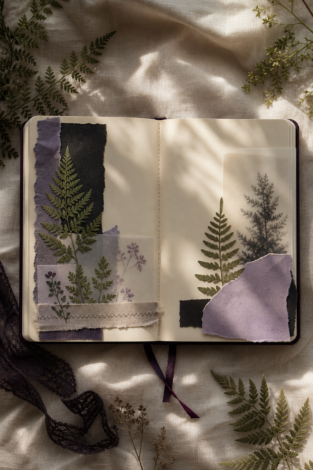 Blank journal process scene demonstrating a Wild Deer color arrangement